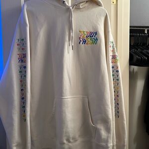 Teddy Fresh Cream Hoodie with Logo